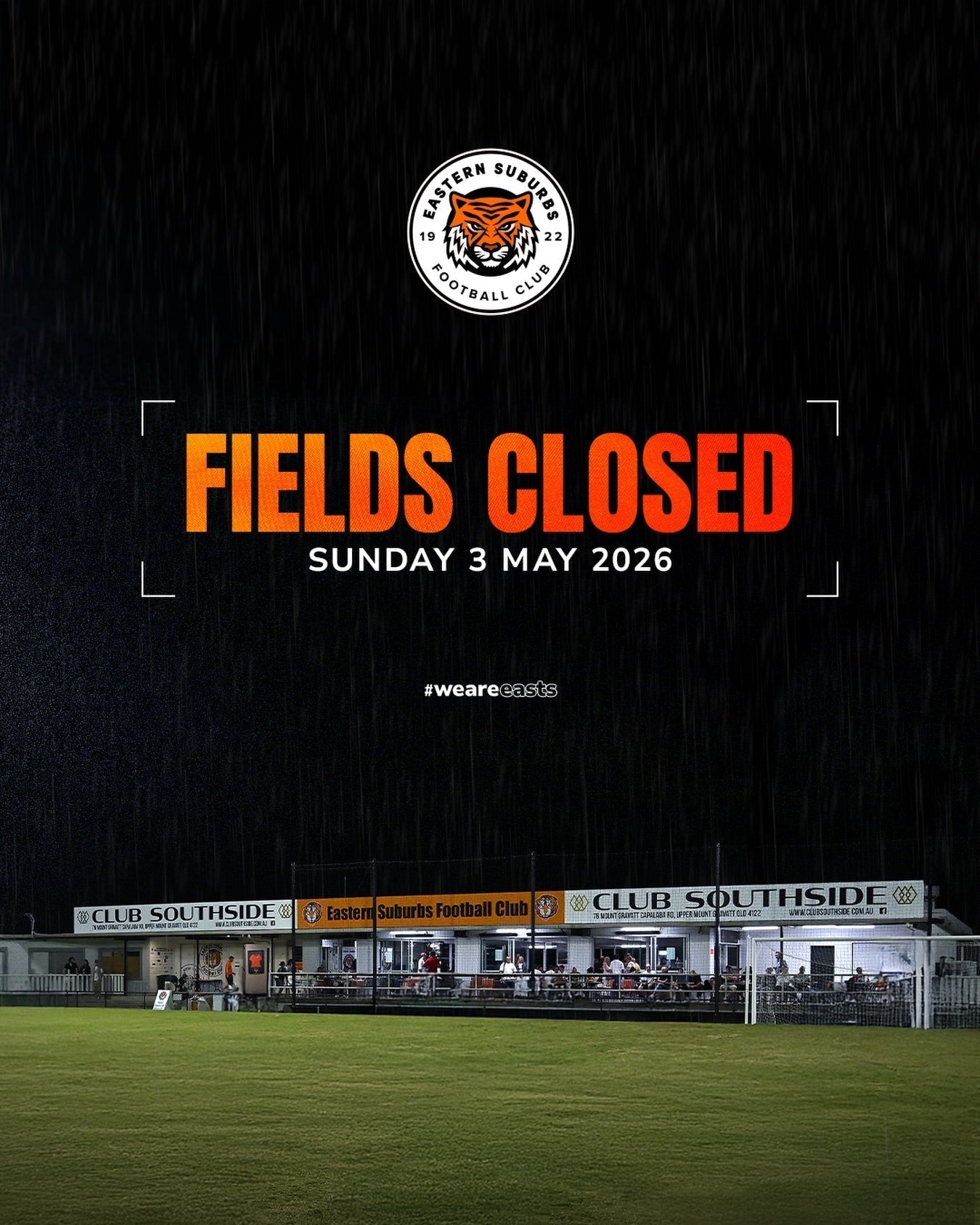 3 May - Games Postponed 🌧️